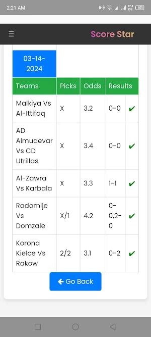 Score Star Sports Betting Tips Screenshot 3