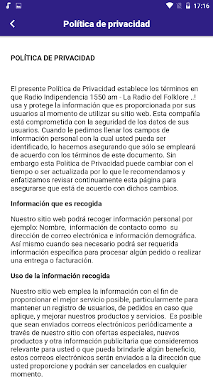 Radio la Indipendencia 1550 am Screenshot 2