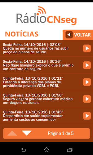Rádio CNseg Screenshot 2