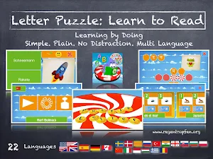 Letter Puzzle: Learn To Read Screenshot 0