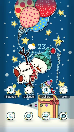 Dreaming Snowman - Wallpaper Screenshot 0