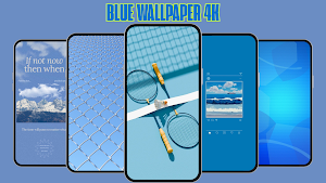Blue Aesthetic 4K Wallpaper Screenshot 0