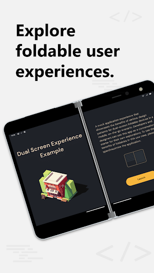 Dual Screen Experience Example screenshot 1