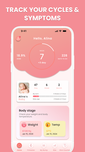 Pregnancy App: Baby Tracker Screenshot 1