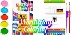 world flag coloring game Screenshot 0
