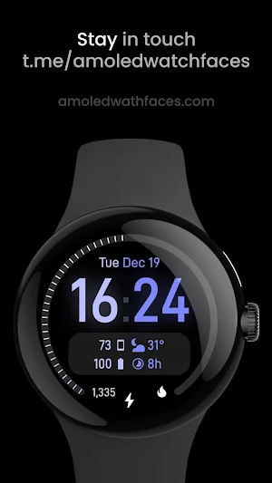 Dual Tone: Wear OS watch face Screenshot 3
