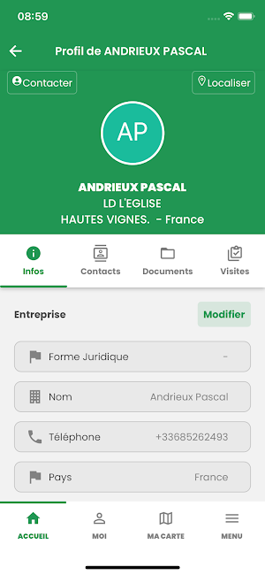 IntraSRP Filière Screenshot 1