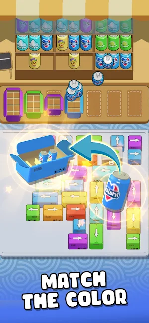 Goods Mania-Sorting Soda Chaos Screenshot 1
