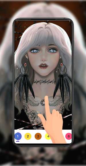 Tatto Girl:Color Master by Number Coloring Book Screenshot 0