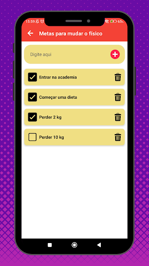 Criar metas e objetivos Screenshot 3