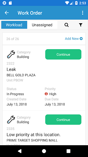 Yardi Facility Manager Screenshot 1