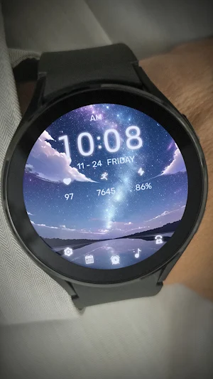 Beautiful StarrySky For WearOS Screenshot 3