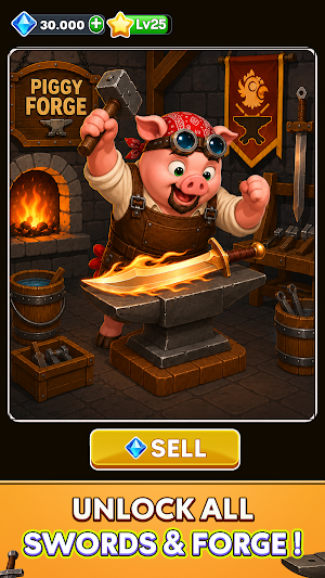 Piggy Forge - Sword Crash Screenshot 2