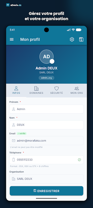 eDevis Screenshot 3