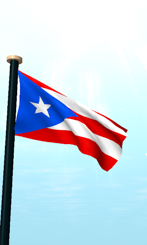 Puerto Rico Flag 3D Free Screenshot 1