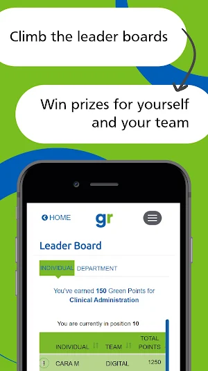 Royal Papworth; Green Rewards Screenshot 2