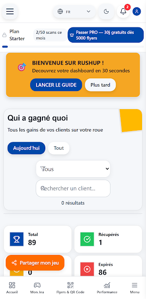 RushUp - Fidelite Commerce Screenshot 2