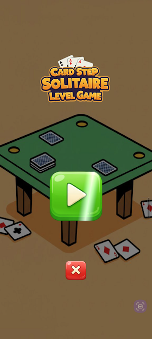 Card Step Solitaire Level Game Screenshot 1