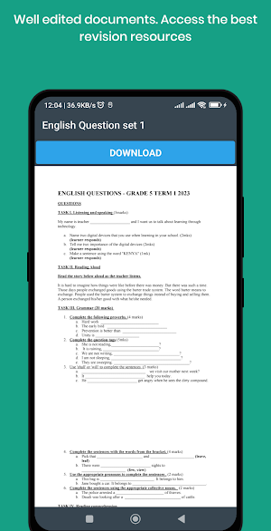 KCSE Revision App All Subjects Screenshot 1