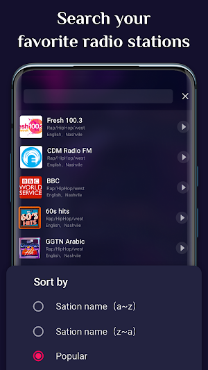 FM Radio - Live FM AM, Radio station & Live radio Screenshot 2