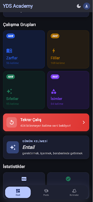 YDS YÖKDİL Kelimeler Screenshot 1