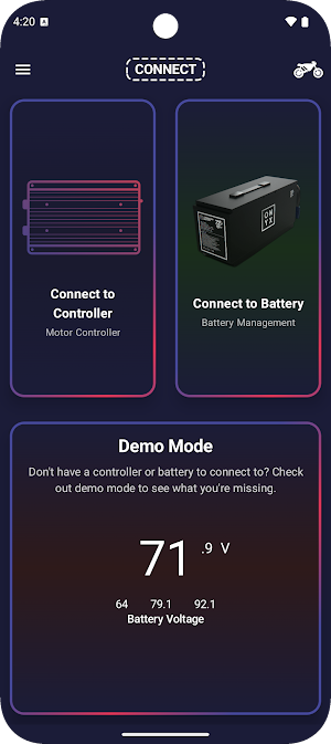 Motormed: E-bike Controller Screenshot 0