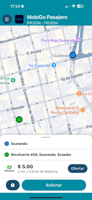MobiGo Pasajero Screenshot 0