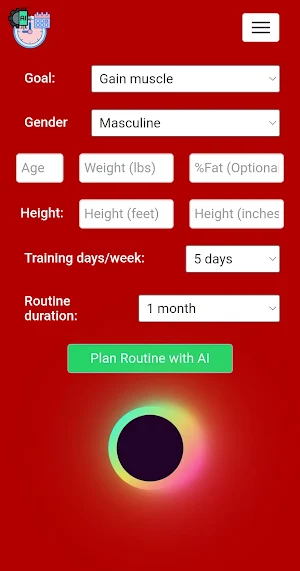 AI Gym Routine Planner Screenshot 2