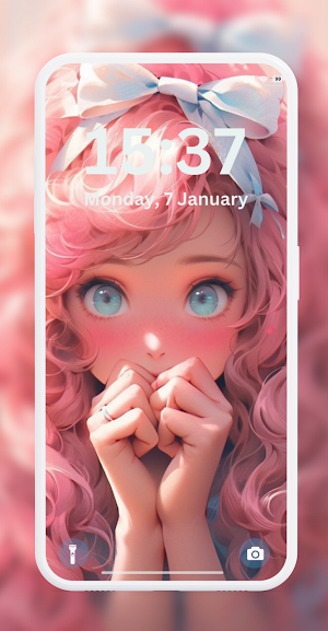 Glitter Girly Pink Wallpaper Screenshot 3