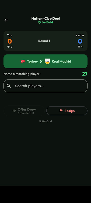 GolGrid: Football Tic-Tac-Toe Screenshot 3