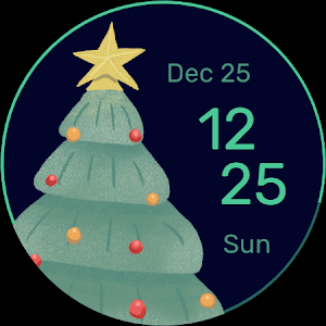 Christmas Tree Watch Face Screenshot 0