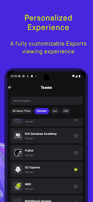 PlayerX: Fantasy Esports Screenshot 1