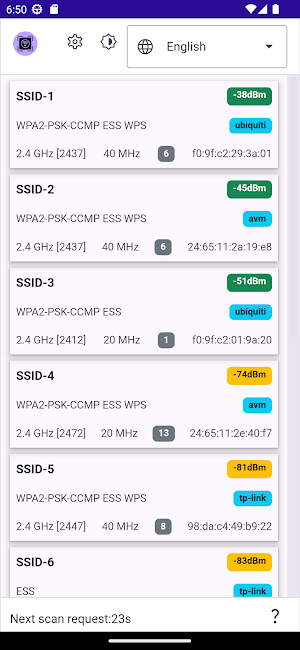 Wifi Analyzer Screenshot 0