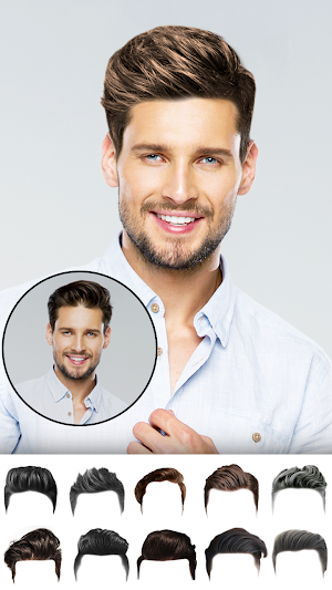 Man Hair Mustache Style  PRO : Boy Photo Editor Screenshot 3