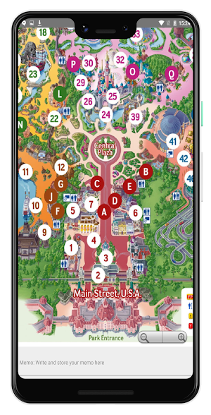 PARIS AMUSEMENT PARK MAP Screenshot 0