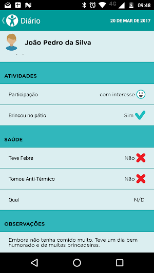 Diário Escola Pais EF Screenshot 2