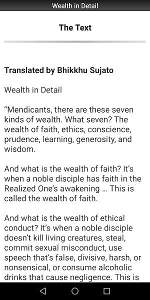Wealth in Detail - Buddhism Screenshot 1