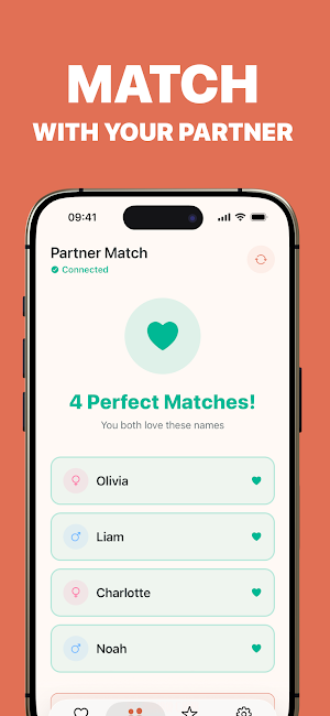 Namio - Baby Name Matcher Screenshot 1