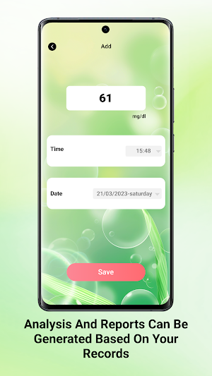 Glucose Diary Screenshot 2