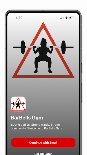 BarBells Gym App Screenshot 0