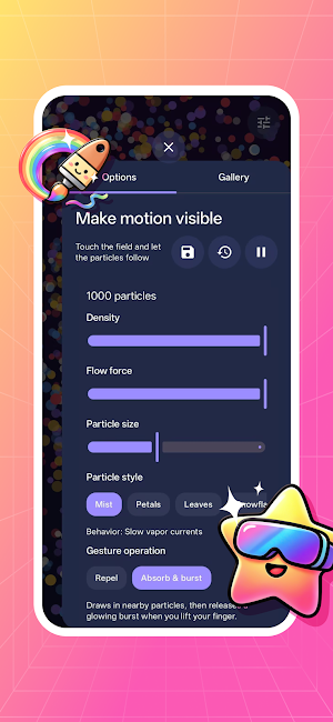 Lulelis - Flowing Particles Screenshot 0
