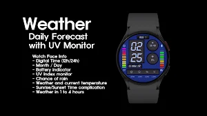 Weather Watch Face 01 Screenshot 1