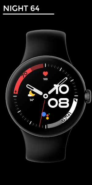 Night 64 - watch face Screenshot 0