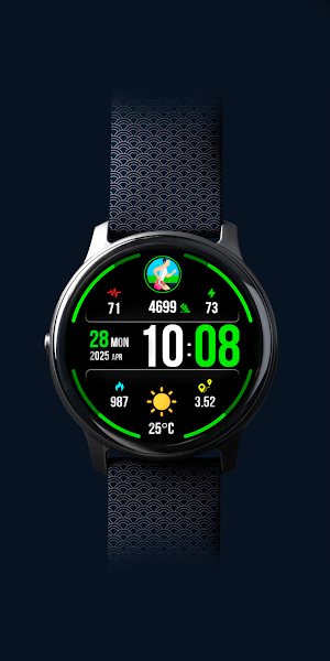 Digital PulseMotion Watch Face Screenshot 1