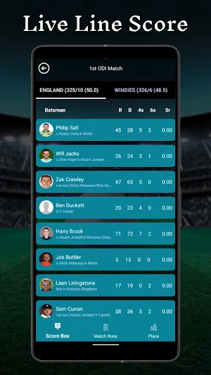 Live Cricket TV Score Screenshot 3