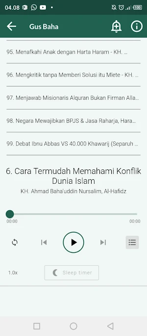 Daftar Tema Nngaji Gus Baha Screenshot 2