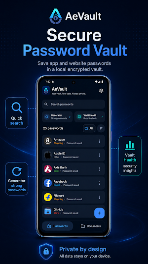 AeVault: Password Manager Screenshot 0