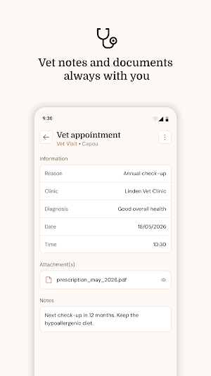 Pet health tracker: Papatte Screenshot 2