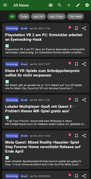 Simple RSS Reader Screenshot 2