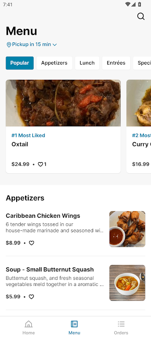 Manjé Caribbean Cuisine Screenshot 1